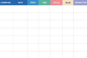 Content Calendar Template Example
