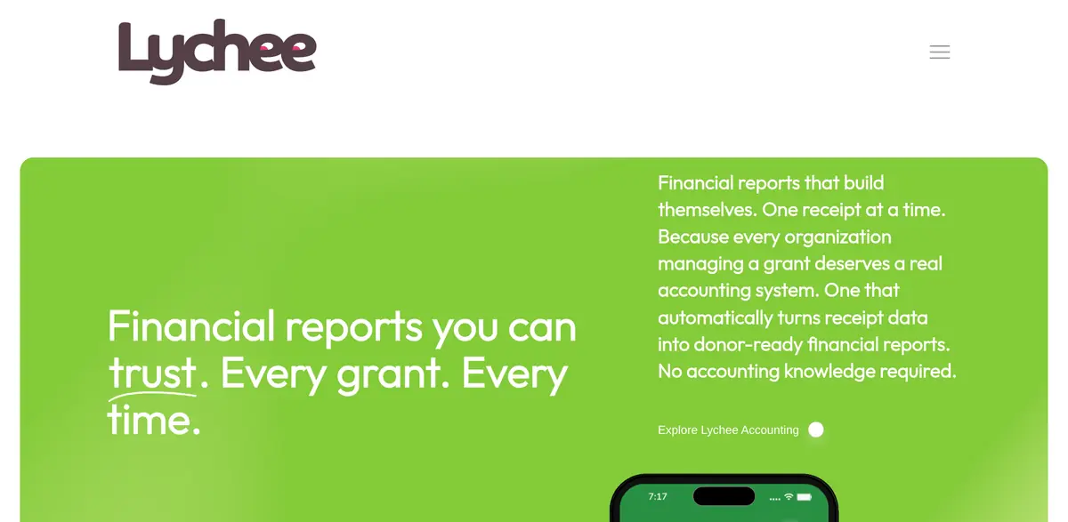 Lychee Accounting website