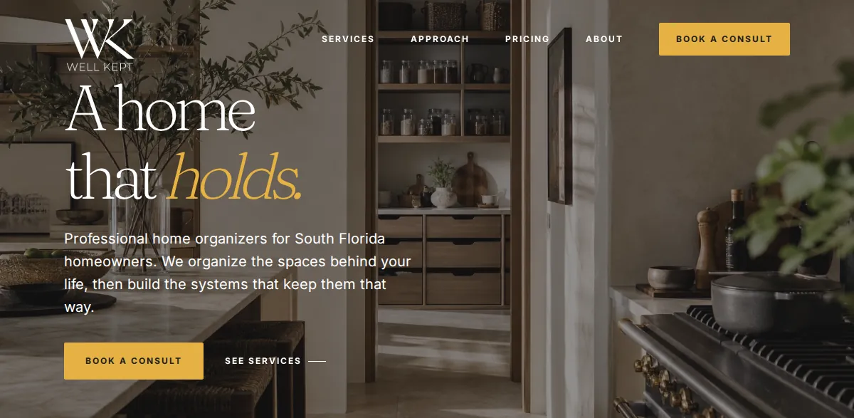Well Kept website