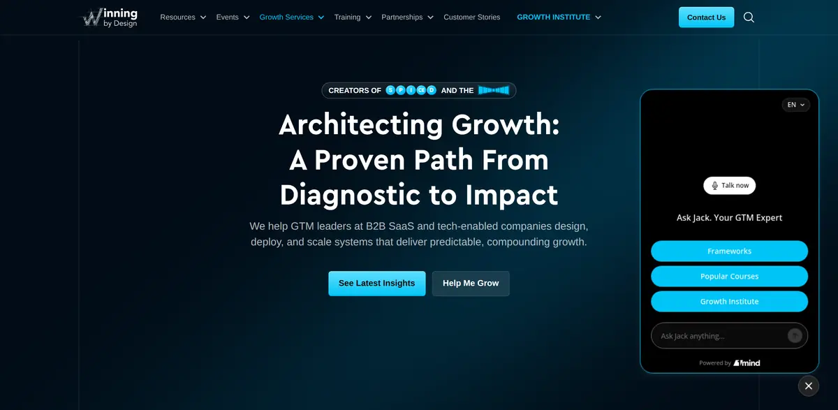Winning by Design website